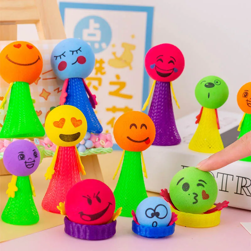 1-20PCS Funny Plastic Doll Children Toy Random Multicolor Campus Reward Creative Gift Jump Bounce Elf Party Birthday Fly Man