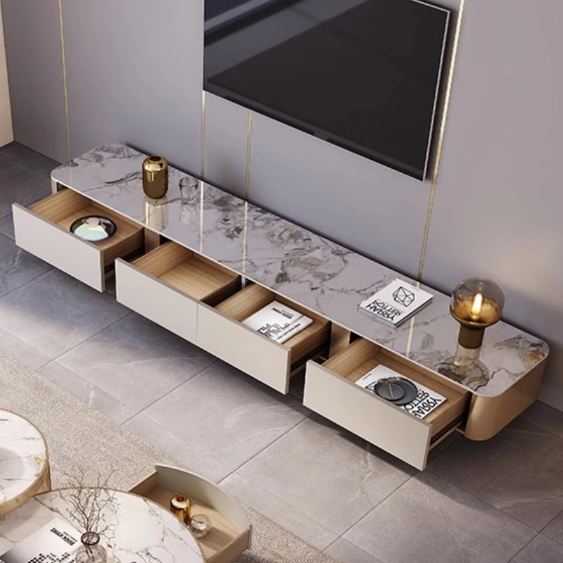 

M Light Роскошный шкаф для хранения телевизора Современный универсальный органайзер Монитор Настенный стол для телевизора Развлечения Кукольный домик Мебель m