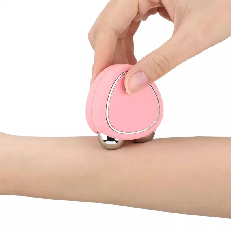 Beauty Massager Cold Gel Microcurrent Face Lifter Anti-Wrinkle Roller Skin Tightening Rejuvenation Facial Care Product Slimming