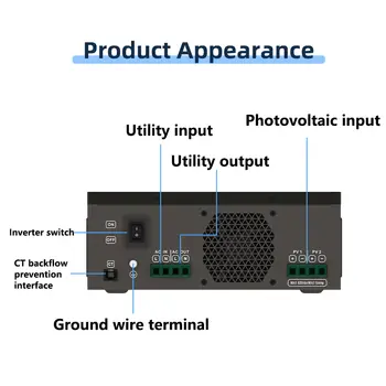 Anern 6KW 10KW fotovoltaický invertorový solární duální tří MPPT 220Vac 1,5P 3P motor 2/3PV invertor max. 500Vdc 10 nejlepší prodej Solární invertor 10kW - №6