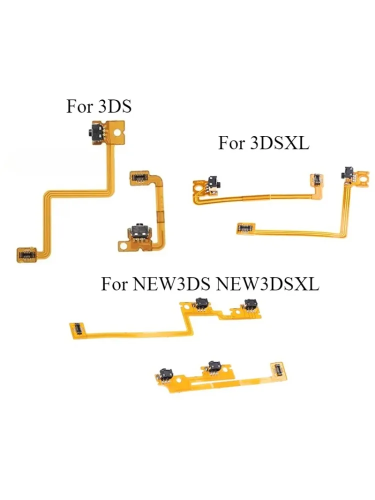 1 jeu de boutons d'épaule gauche droite L R avec câble flexible pour Nintend 3DS 3DSXL NEW 3DS NEW 3DSXL, réparation déclencheur gauche et droit