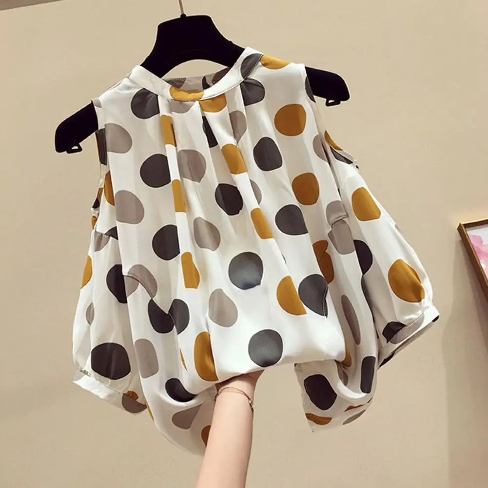 Sweet Loose Printed Hollow Out Chiffon Blouse Female Clothing 2023 Spring New Oversized Casual Pullovers All-match Commute Shirt