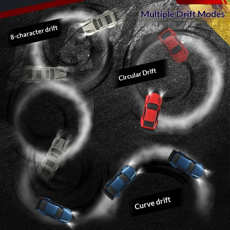 Kf20 1:64 carro de brinquedo infantil em escala completa 2.4g carro rc à deriva tração nas quatro rodas veículo de controle remoto educacional divertido brinquedo