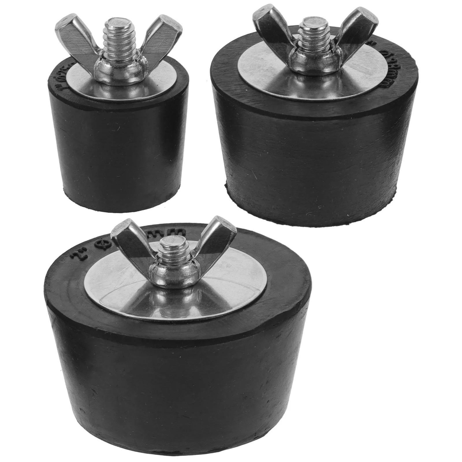 

3Pcs Swimming Pool Return Plugs Rubber Non-Rust Durable Replacement Pool Plugs for Inground Ground Winterizing