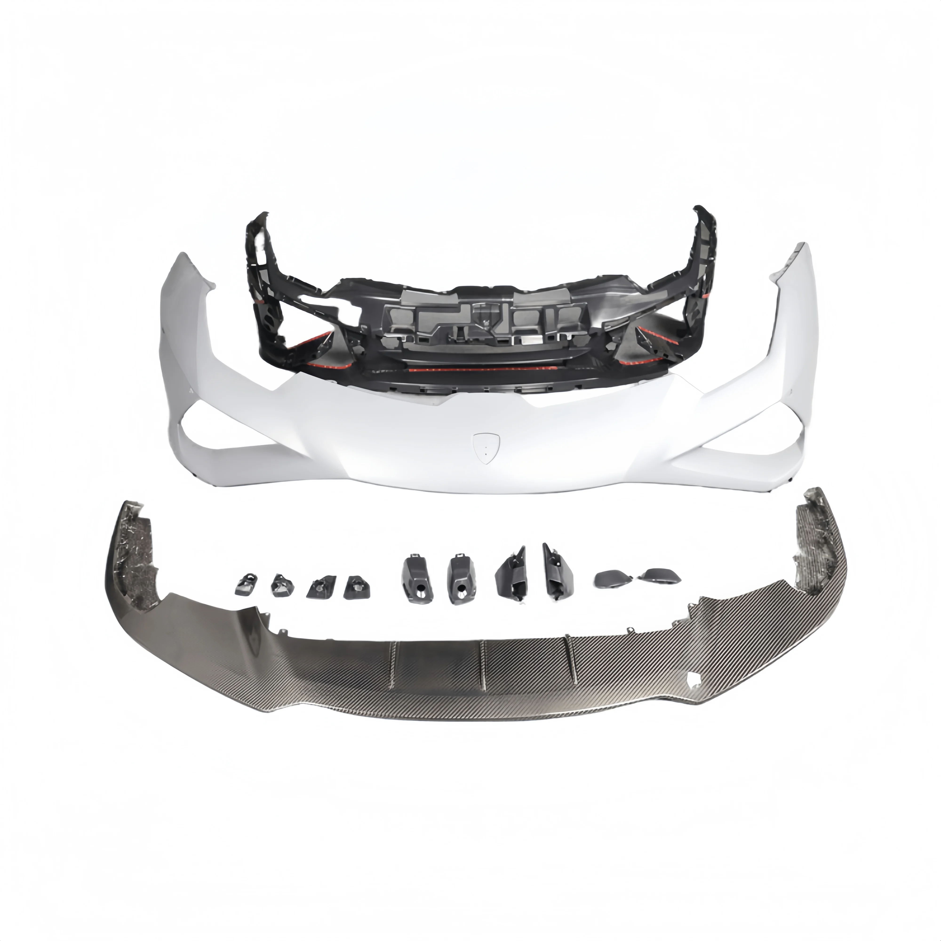 

Suitable for 14-23 Models of Lamborghini LP580 610 Upgraded EVO Style PP+dry Carbon Fiber Material Front Bumper Body Kit