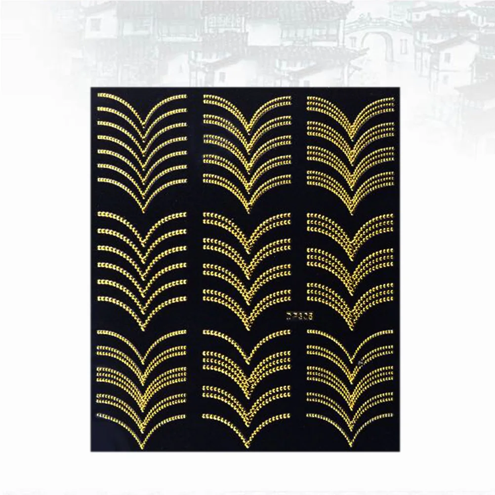 42pcs Metal Nail Stickers UV Lamp Semi Cured Art Women Manicure Creative Fashion Easy Apply Home Salon Nail Art Sticker