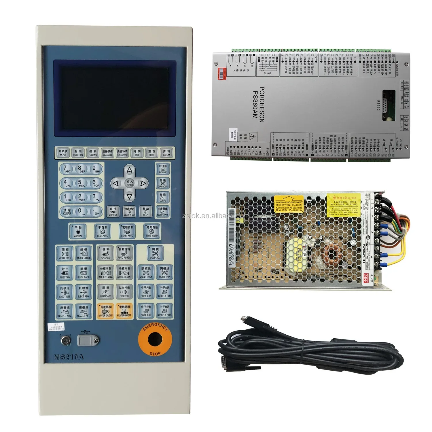 

New PORCHESON PS300BM+ MK108 Control System , Controller PLC For Vertical Injection Molding Machine