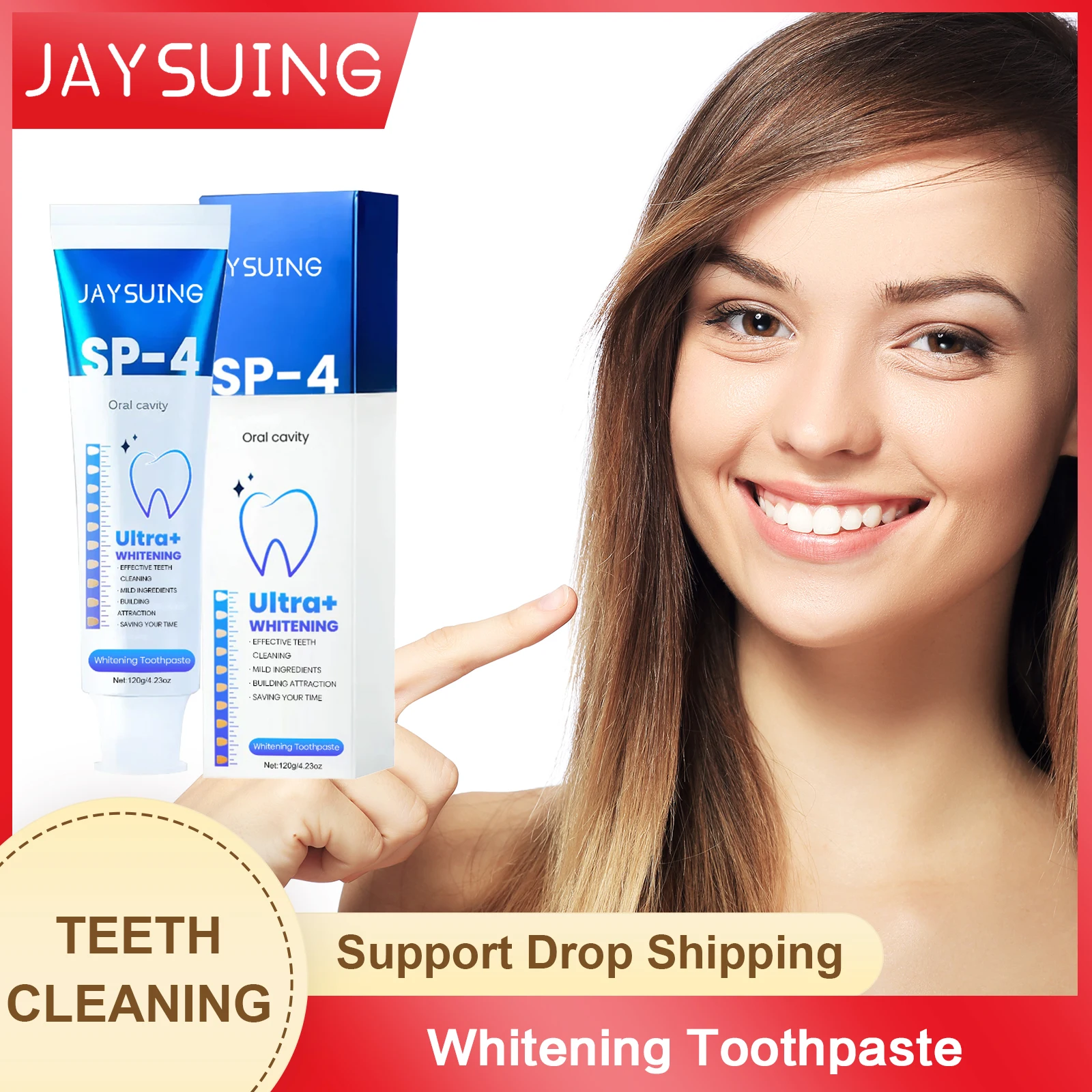 

Whitening Toothpaste Remove Plaque Yellowing Tooth Relieve Periodontitis Repair Tooth Decay Fresh Breath Teeth Brightening Care