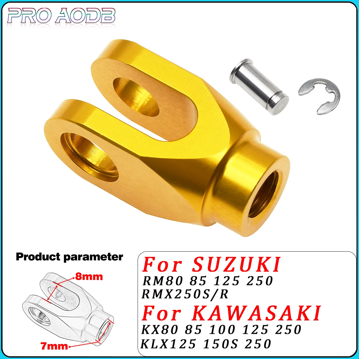 

For Suzuki RM80 RM85 RM125 RM250 RMX250S RMX250R DRZ400S DRZ400R DRZ400SM 250SB LTZ400 LT-R450 CNC Motorcycle Rear Brake Clevis