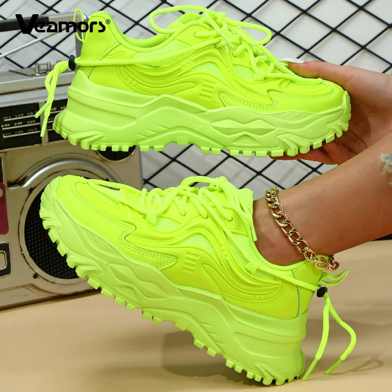 

Женские универсальные кроссовки на платформе с толстой подошвой, дышащие, из сетчатого материала, для повседневной носки, прогулок и путешествий