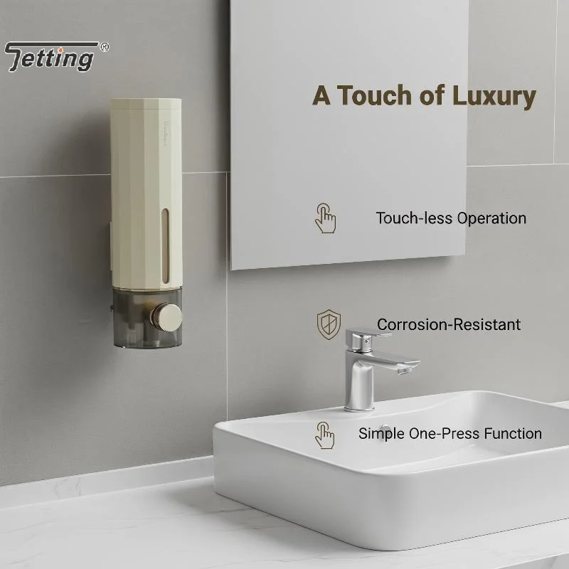 Wall Mounted Soap Dispenser No Drilling Needed Clear Visible Window Perfect For Bathroom Kitchen Hotel Use