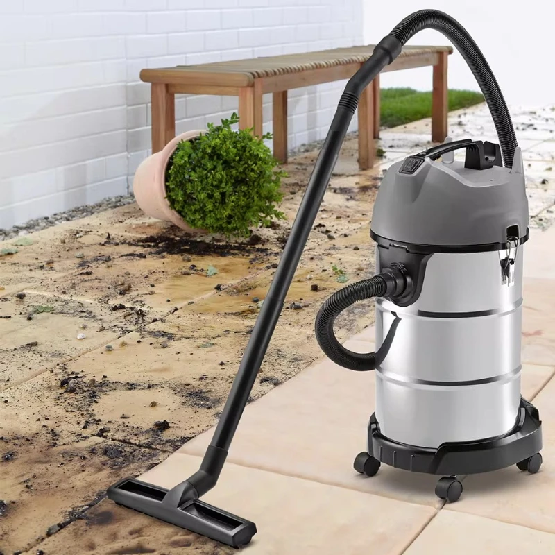 

Промышленный пылесос для сухой и влажной уборки с металлическим контейнером для мусора, бочкообразный, для бытового и коммерческого использования