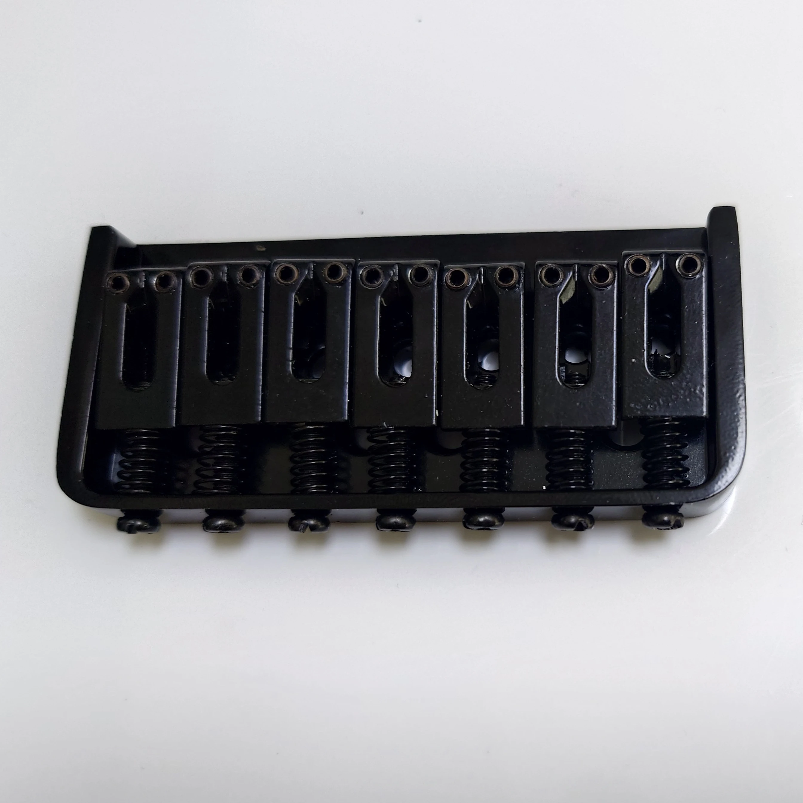 Upgraded 7 String Fixed Electric Guitar Bridge Black Metal Hardtail Bridge Guitar Accessories