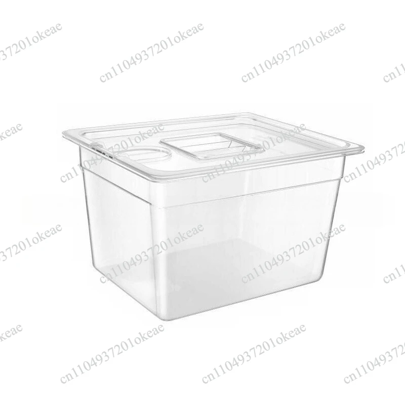 11L 26L Cooker Water Bath Container Vacuum Low Temperature Slow Cooker Accessories Tank with Perforated Lid
