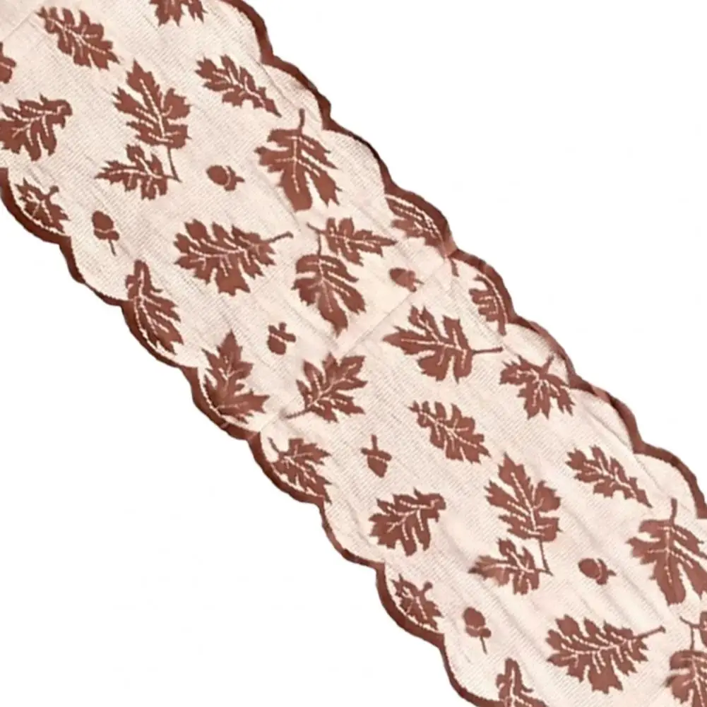 Chemin de table brodé élégant chemin de table en érable brodé pour événements spéciaux fêtes 30x180 cm cuisine salle à manger décor facile