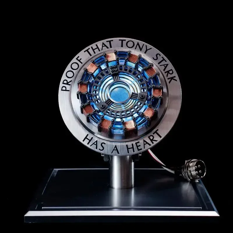 Avenger Iron Man Mk1 Arc Reactor Tony Stark Heart Of Mark Figure Led Light Model Superhero 1:1 Cosplay Toys Chest Lamp Kids Gift