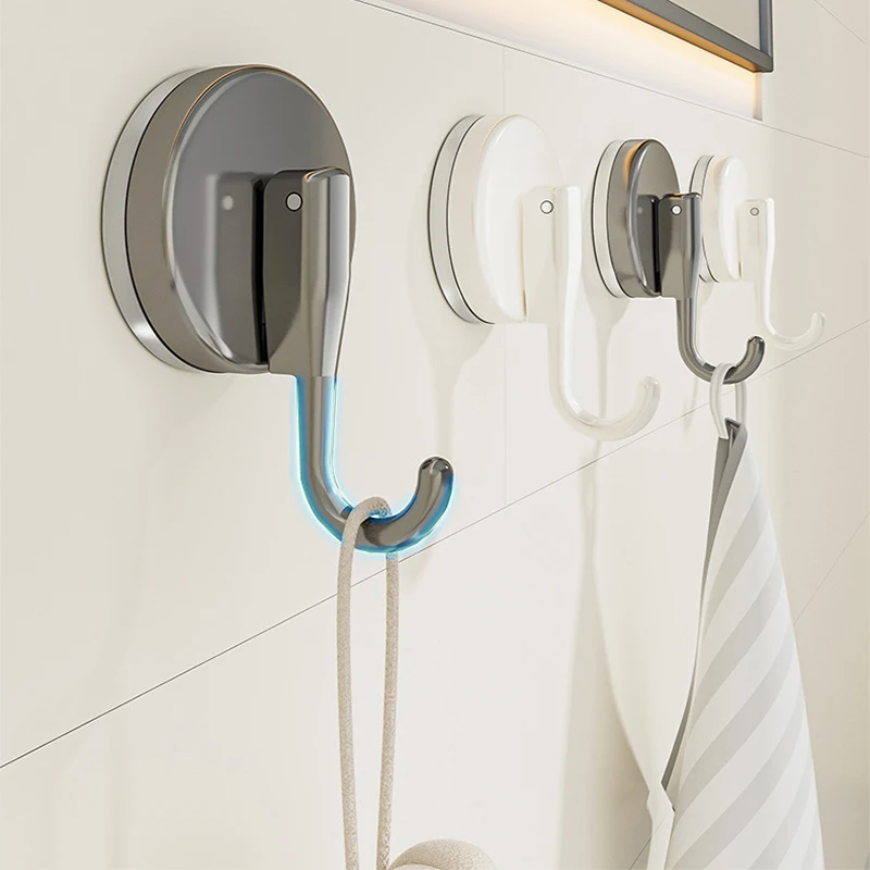 Suction Cup Hook for Shower Room with Super Strong Suction, Heavy Duty Vacuum Hook, Punch-Free, 2 PCs, 4PCs