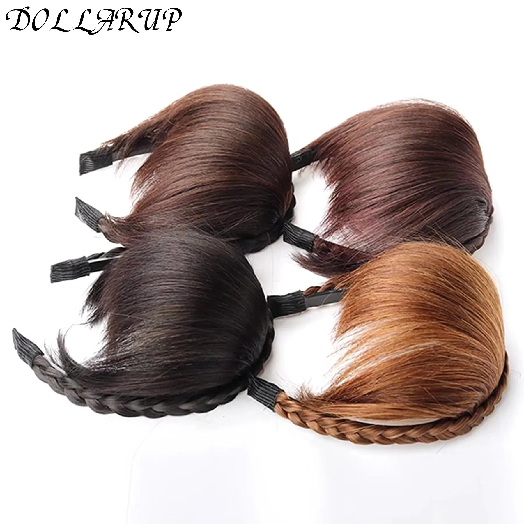 JKL Bangs Hairband Fake Hair Headband Fringe Hair Extension Women Girls Clips In Hair Extension Hair Accessories Hairpiece Clips