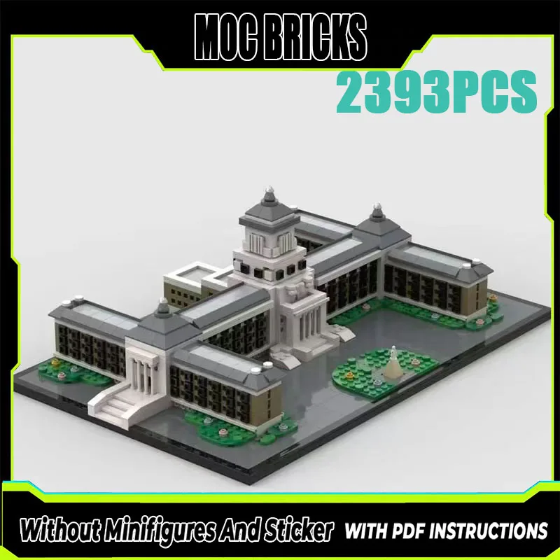 MOC building blocks, landmark building models, national building technology, bricks toys