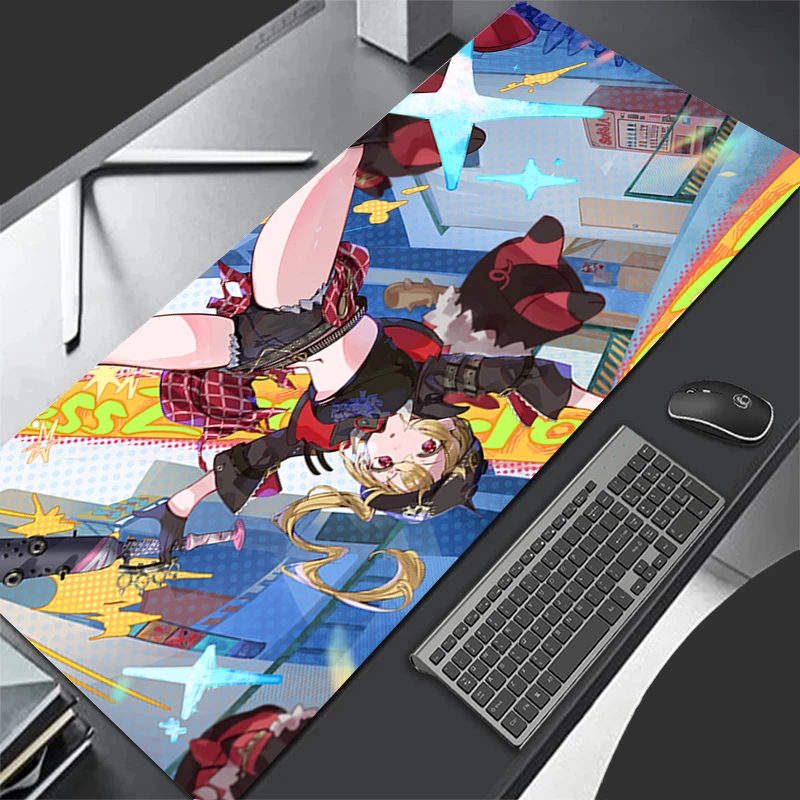 Mousepad Computer Gaming Accessories HD Keyboard Pad Office PC Rubber Mouse Pad Decoracion Zenless Zone Zero Lucy Desk Mouse Mat