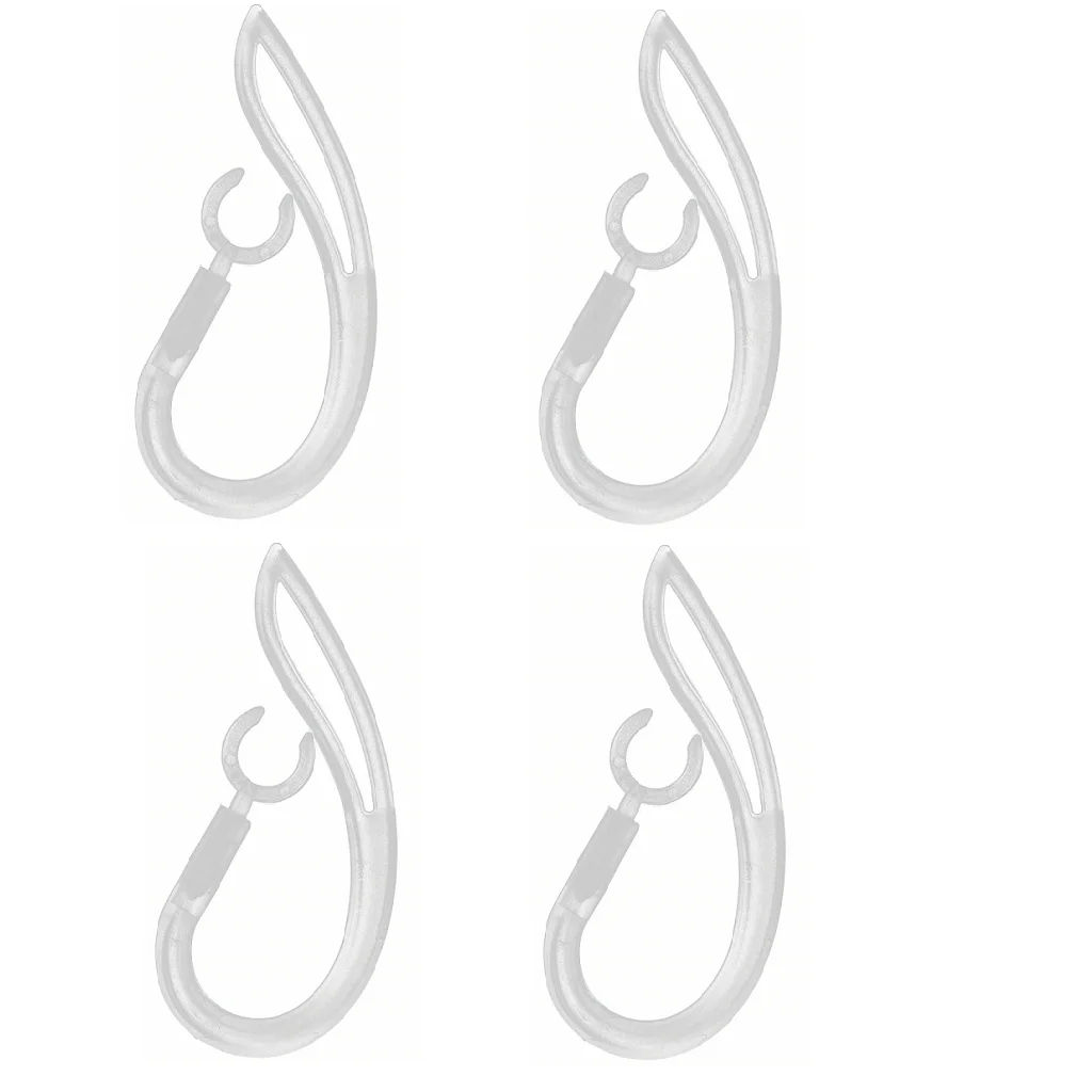 Earloop Eartip Kit Silicone Ear Hook Transparent 8.0mm Comfortable Pair for Wireless Earbuds and Earphones