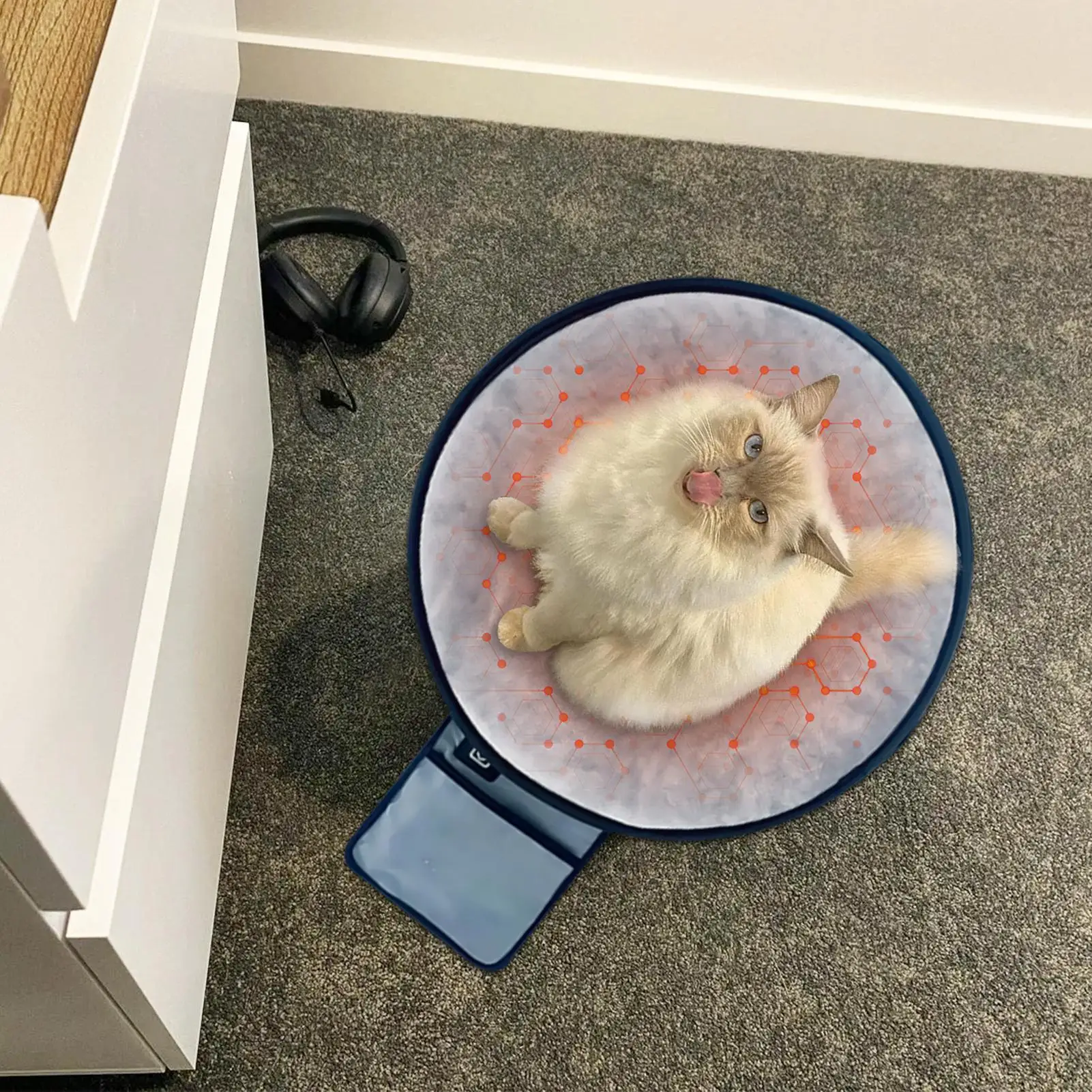 

Грелка для кошек, теплый коврик для стула с 3-мя настройками температуры, теплая подушка для путешествий, подушка для стула для домашних животных, женщин, мужчин, водителей, офисных родителей