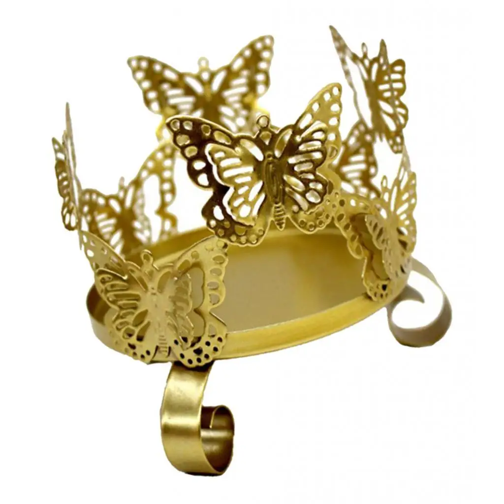 Butterfly Shaped Iron Candle Holder Elegant Wedding Centerpieces Decoration Stick for Modern Home and Event Table