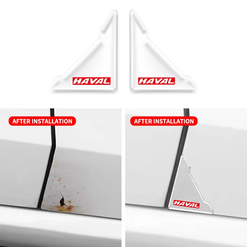 2pcs/set Car Door Corner Anti-collision Covers Transparent Silicone Protector For Haval H6 M6 H2S H4 H7 H5 H8 H9 H1 F5 F7X F7