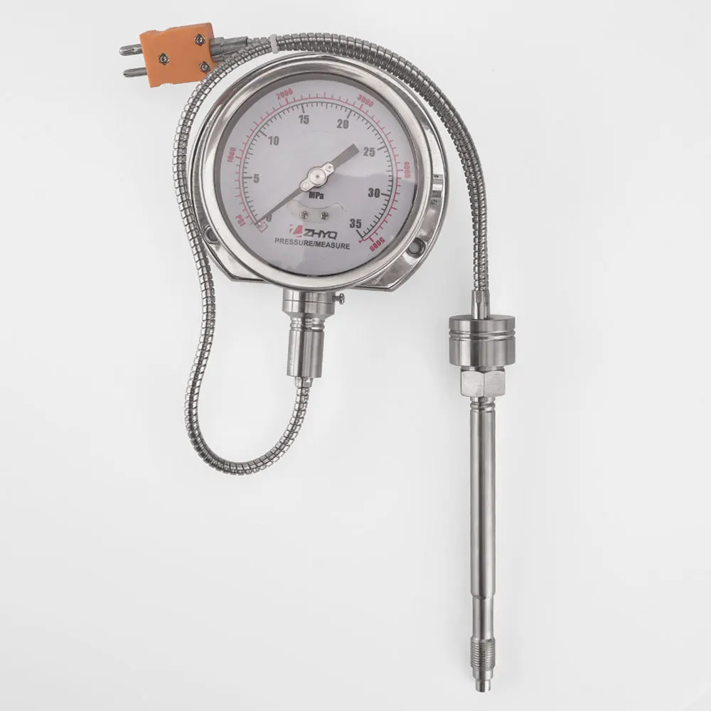 High Temperature Capillary Remote Melt Pressure Gauge Optional 0~5V 0~10V 4-20mA 2mV/V 3.33mV/V Output Product Pressure Gauges