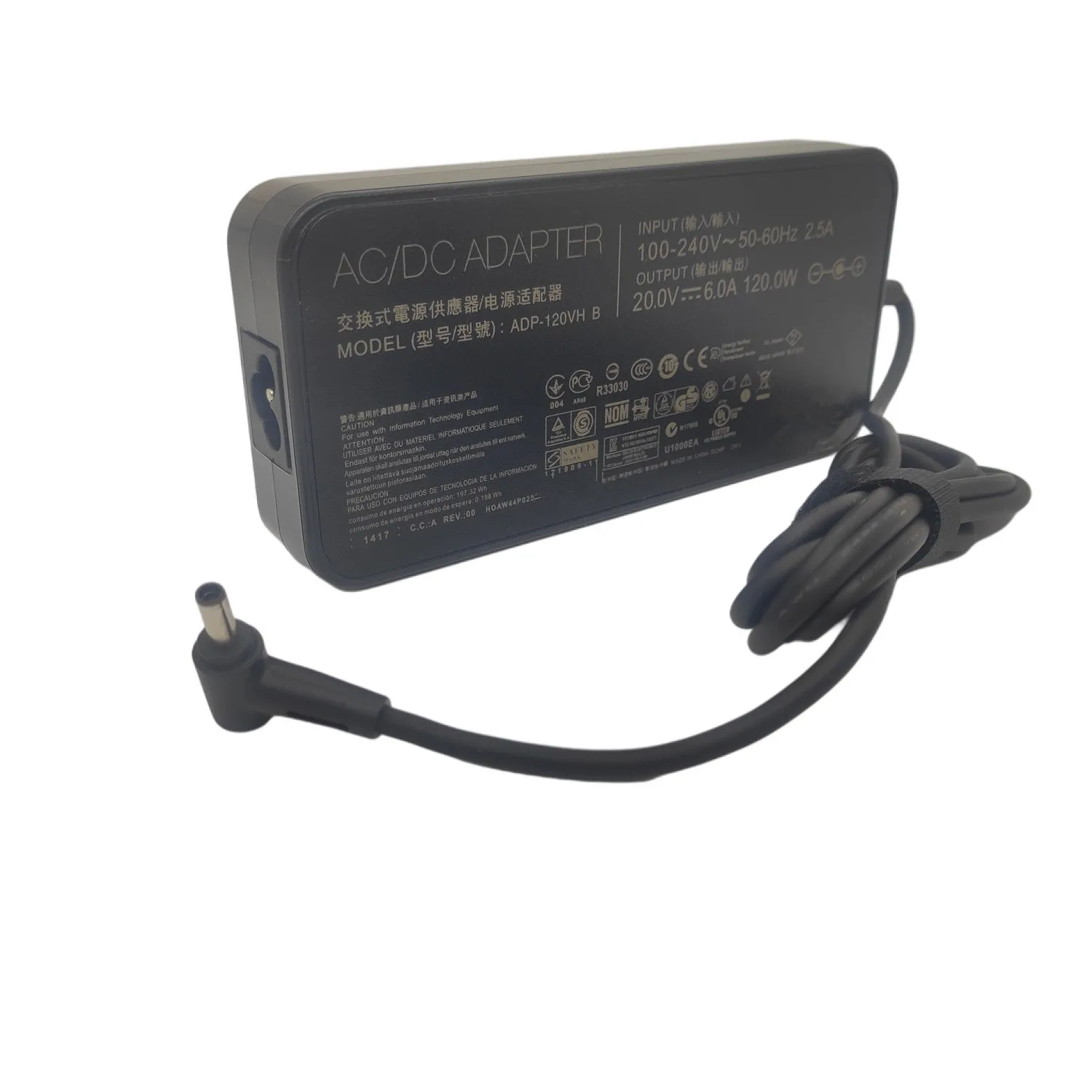 Carregador Adaptador AC para Asus, Fonte de alimentação, PA-1121-22, UX534F, UX533FN, M7400Q, YX570U, YX570Z, UX501J, U5500V, 20V, 6A, 120W, 4.5X3.0mm