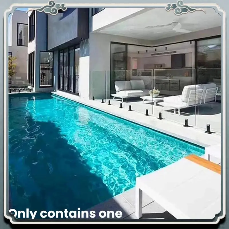 Durable 304 Stainless Steel Clamp Glass Panel Pool Fence Staircase Bracket Spigot Balustrade Floor Deck Balustrade Mount Clamp
