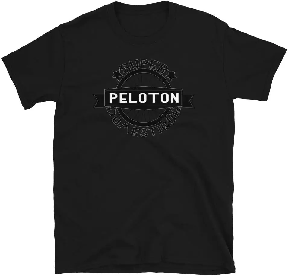 Peloton Super Domestique Retro Bike Bicycling Unisex T-Shirt Black