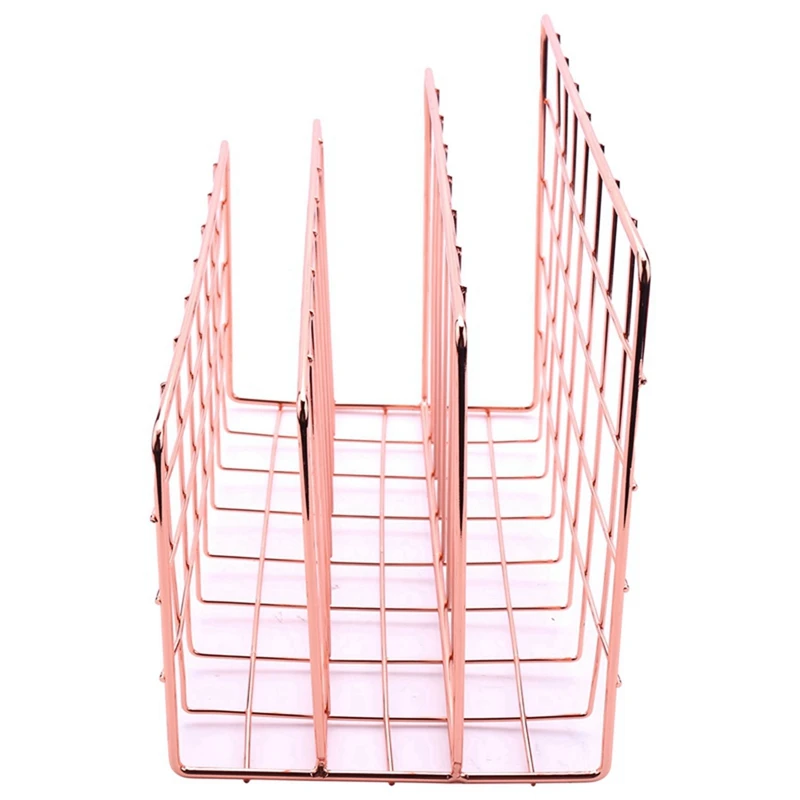 3X настольный органайзер для почты, сортировщик почты из металлической проволоки с 3 отделениями, органайзер для писем для писем, книг, открыток и многого другого