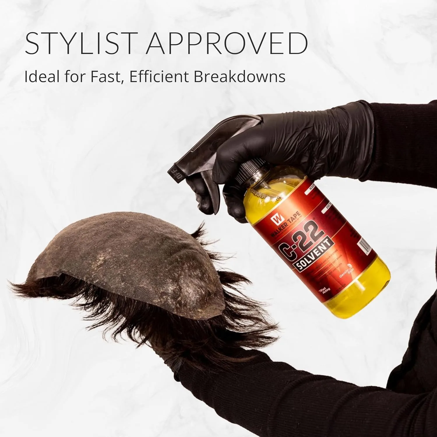 Solvent Spray 12 oz Fast-Acting Lace Systems Tape in Hair Extensions Human Hair Quick Clean Wig Hairpiece Adhesive Remover