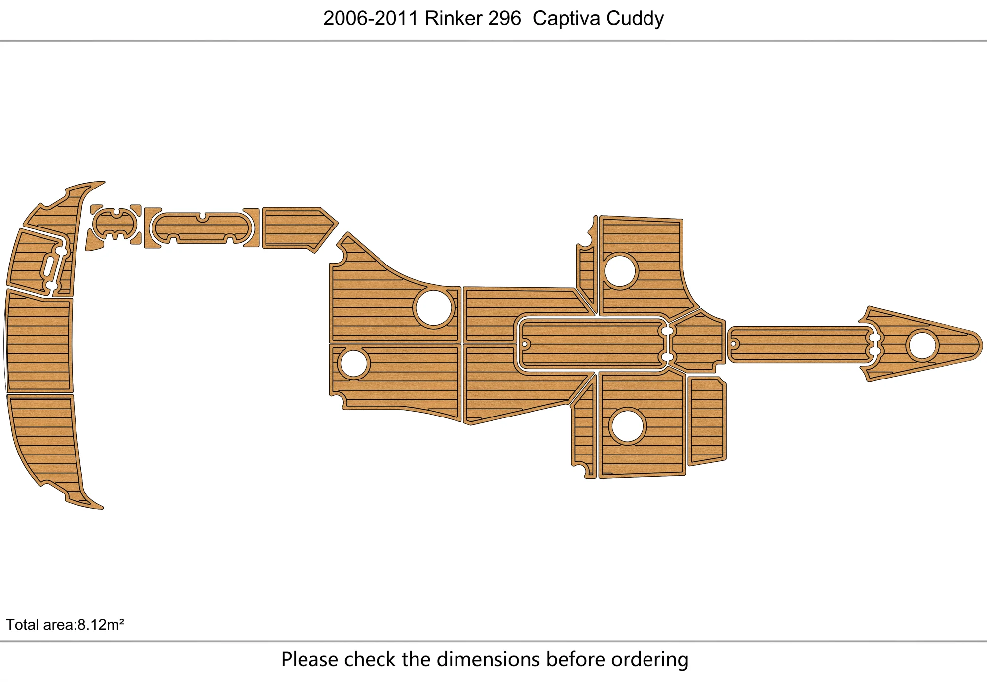 2006-2011 Rinker 296  Cockpit &swimming platform 1/4