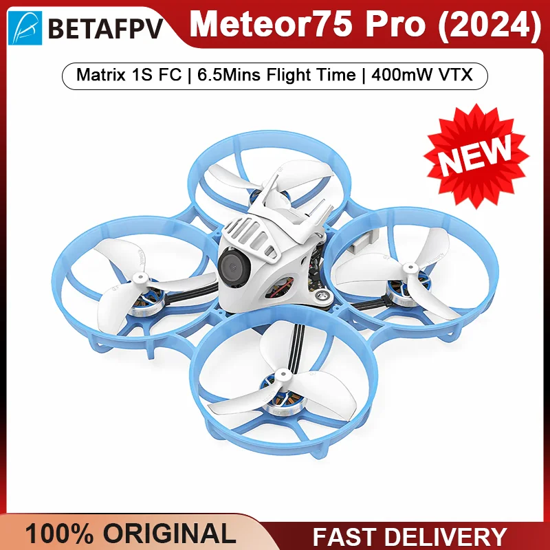 BETAFPV Meteor75 Pro Brushless Whoop Quadcopter Mini Smart FPV RC Drones 2024