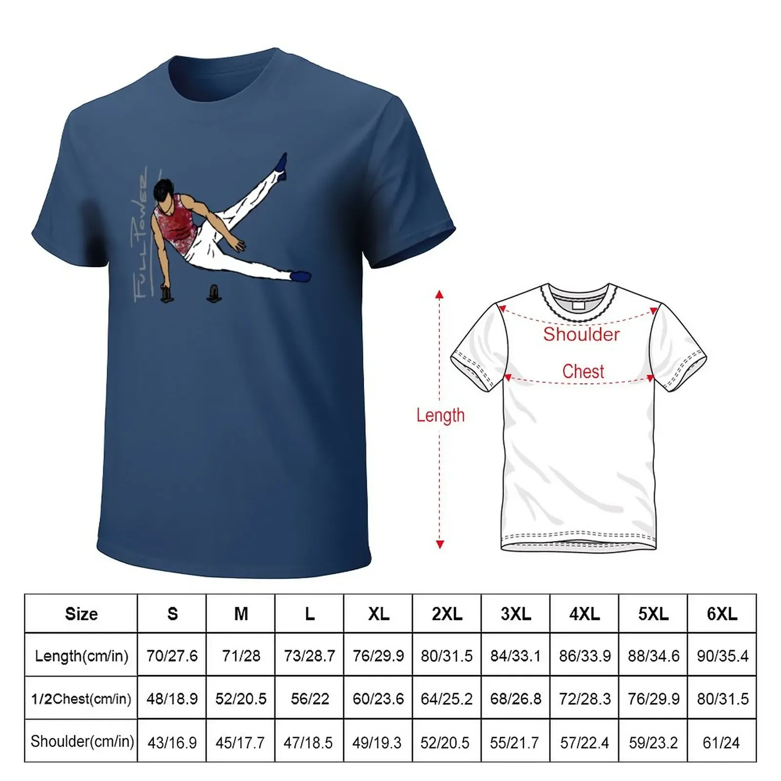 Full Power Pommel Horse T-Shirt anime clothes quick drying customs mens graphic t-shirts anime