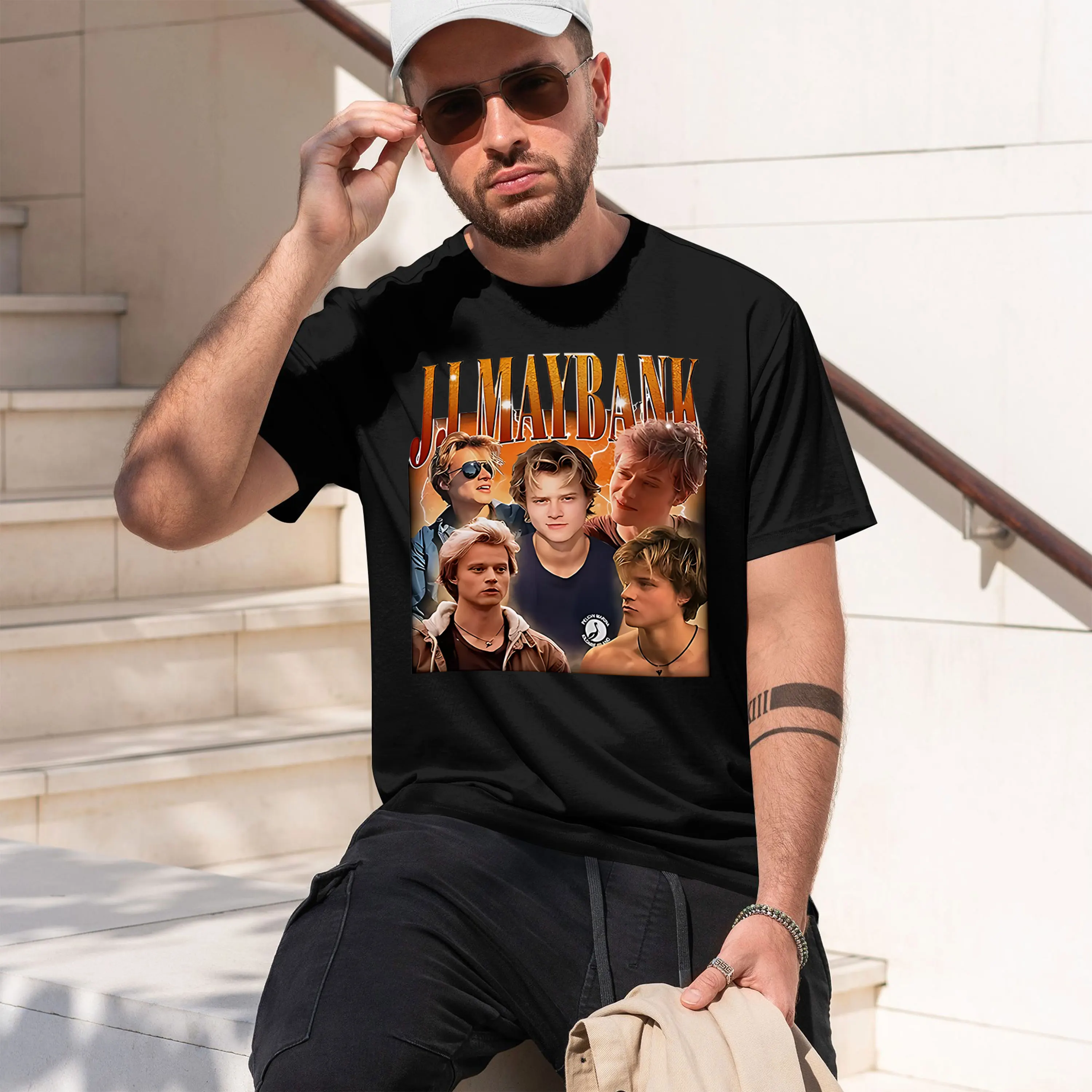 JJMAYBANK 2026 New Model Men’s Short-sleeve crewneck T-Shirt Classic Casual Multiple Colors and Sizes for Daily Wear All-Day Com