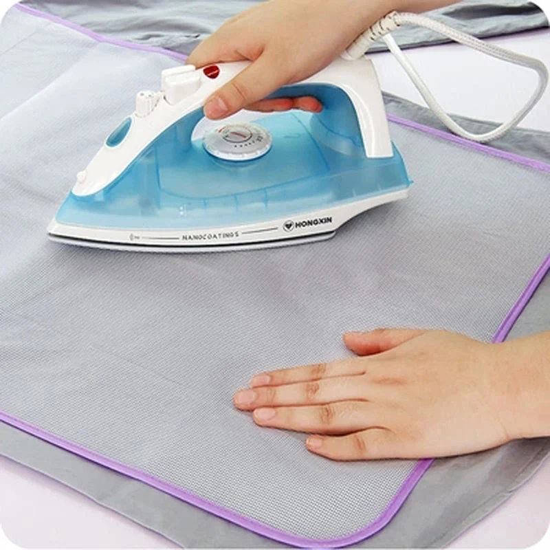 1 Pc 60X40cm Cloth Protective Press Mesh Insulation Ironing Board Mat Cover Random Colors