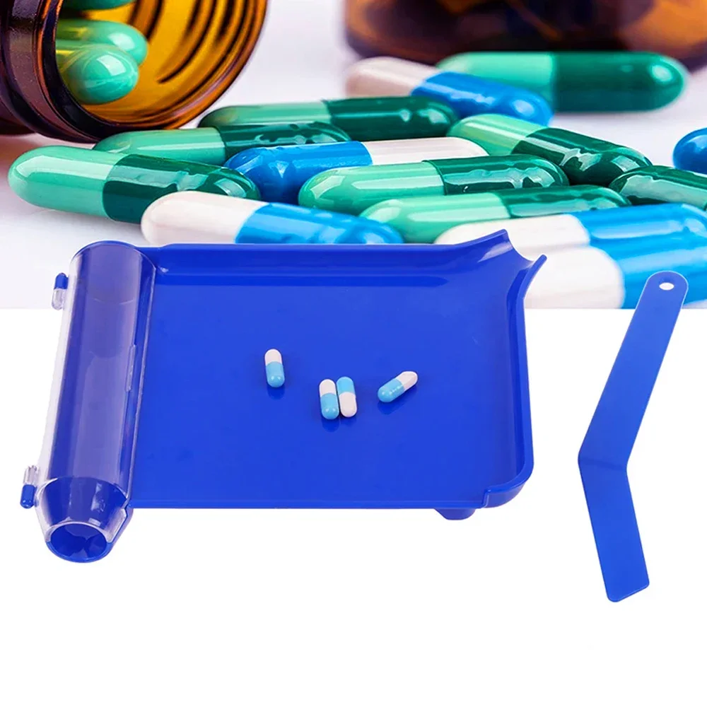 

Plastic Pill Counting Tray with Spatula Medications Dispenser Tray for Pharmacy Lab Doctor's Office Essential Pharmacists Tool