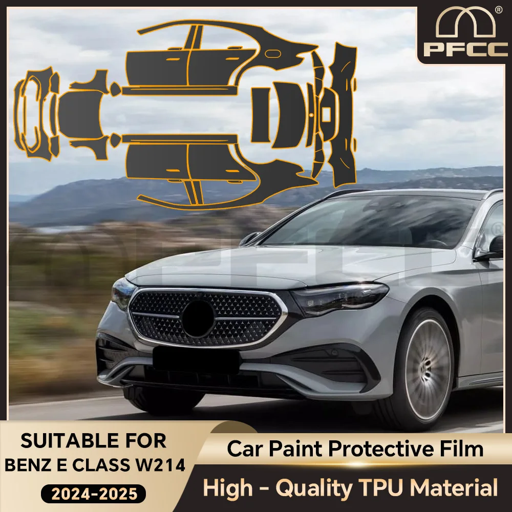 

Car Body TPU Paint Protection Film Clear Bra Anti-scratch Resistant Pre-cut PPF Decal For Mercedes Benz E Class W214 2024 2025
