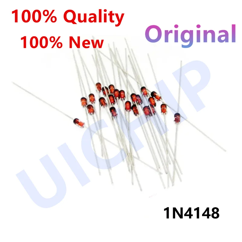 100% NEW 100PCS 1N4148 DO-35 IN4148 High-speed Switching Diodes