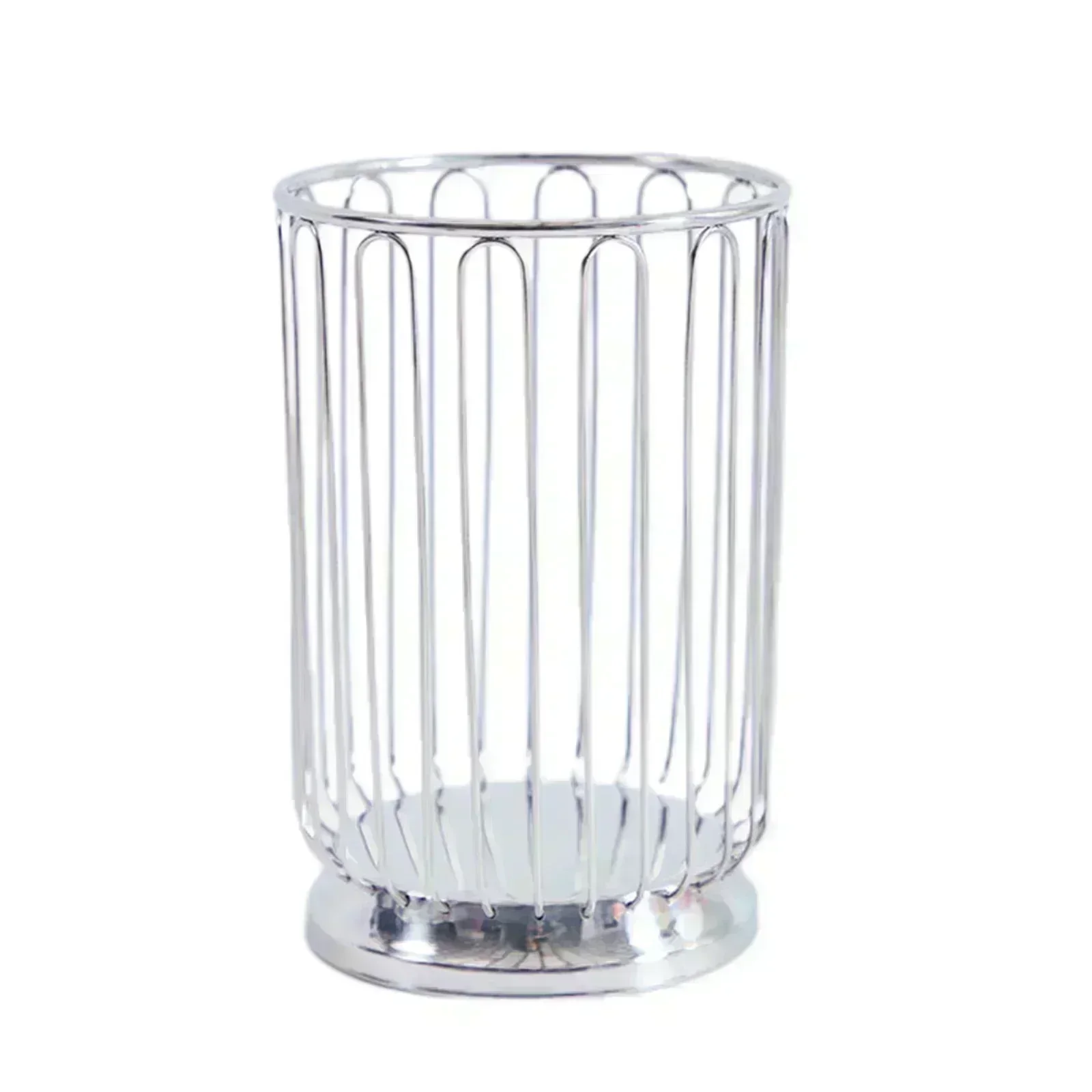 

Stainless Steel Storage Basket Kitchen Fruit Vegetable Bowl Countertop Metal Wire Basket Home Desktop Dishes Drain Organizer