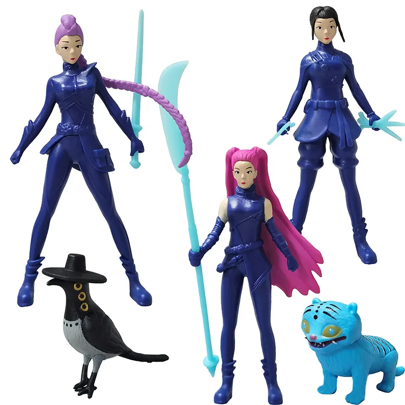 Anime Demon Hunters Blindbox Demon Hunters Rumi Mira Zoey Tiger Spielzeug Schreibtisch Dekoration Statuen Ornament Kind Weihnachtsgeschenke