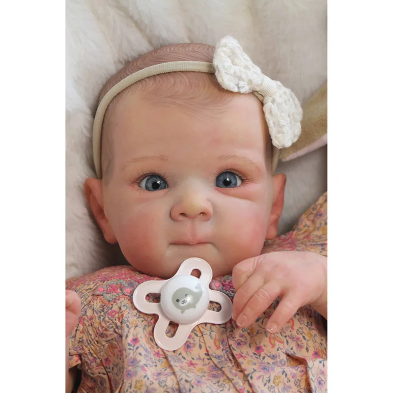 Bettie – poupée Reborn en coton doux de 45cm, avec cheveux peints, peau 3D faite à la main, poupée mignonne pour fille