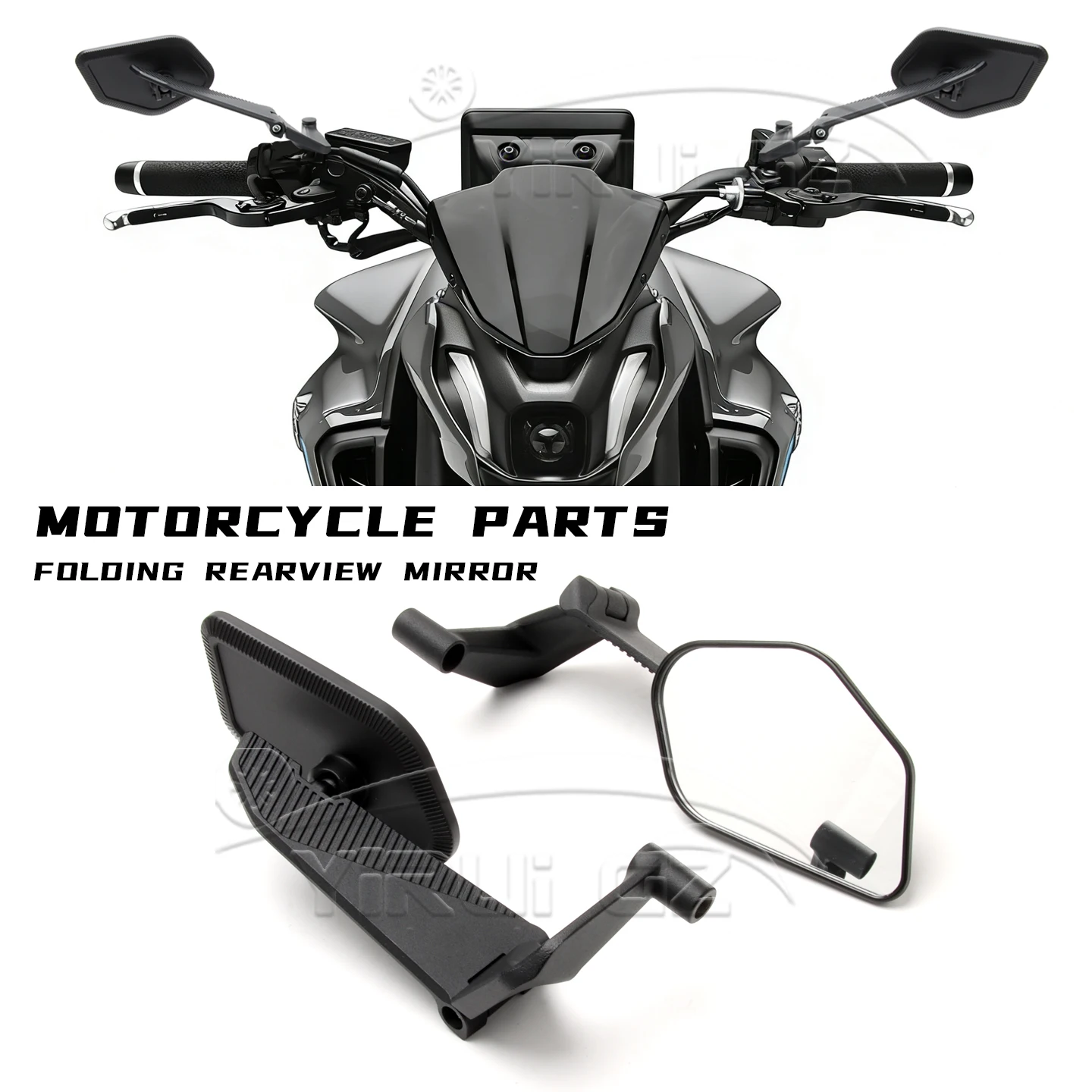 

Motorcycle Rearview Mirror For xmax300 MT03 MT07 MT09 MT09 MT10 SP ABS MT 07 Invisible Wing Adjustable Rotating Side View Mirror