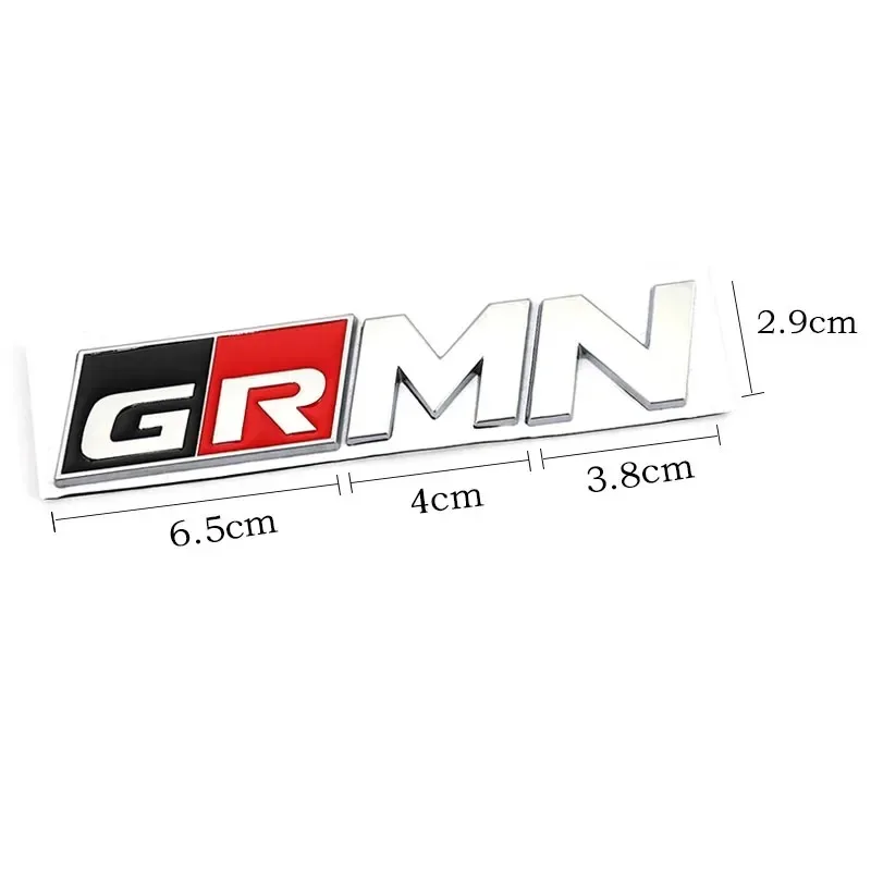 3D Metal Car Sticker GRMN Logo CENTURY Decal for Toyota HV YARiS GRMN CENTURY RZ RC RS Prius GR Sport Lexus Harrier GR Sticker view 5