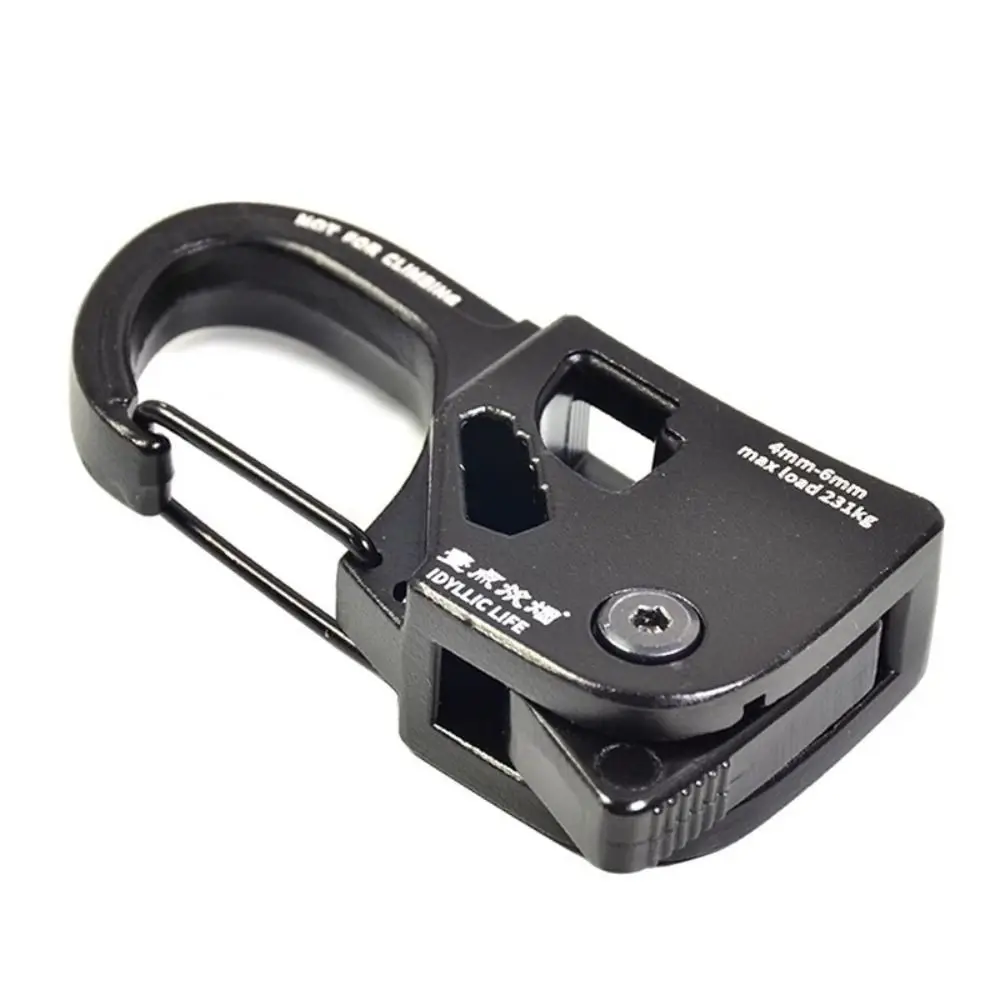 Camping Buckle Rope Tightener Aluminum Alloy Self-locking Tent Rope Tensioner Quick Fix Survival Tent Cord Adjuster