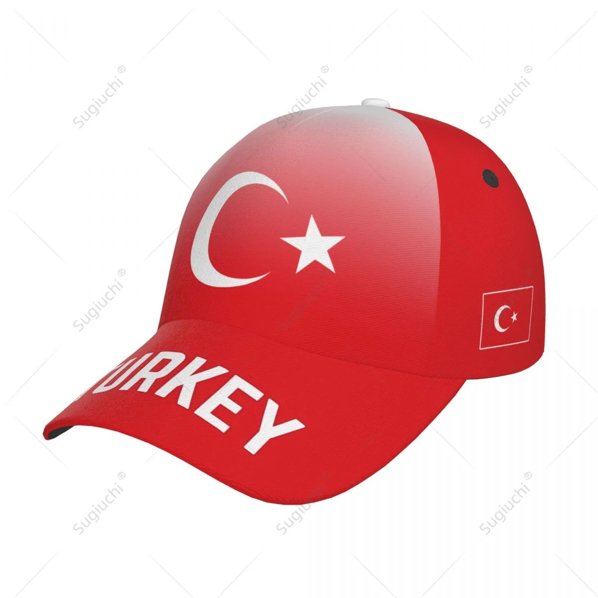 

Бейсболка унисекс с флагом Турции, градиентный цвет, 3D-печать, для тенниса, велоспорта, гольфа, бейсбола, для любителей спорта