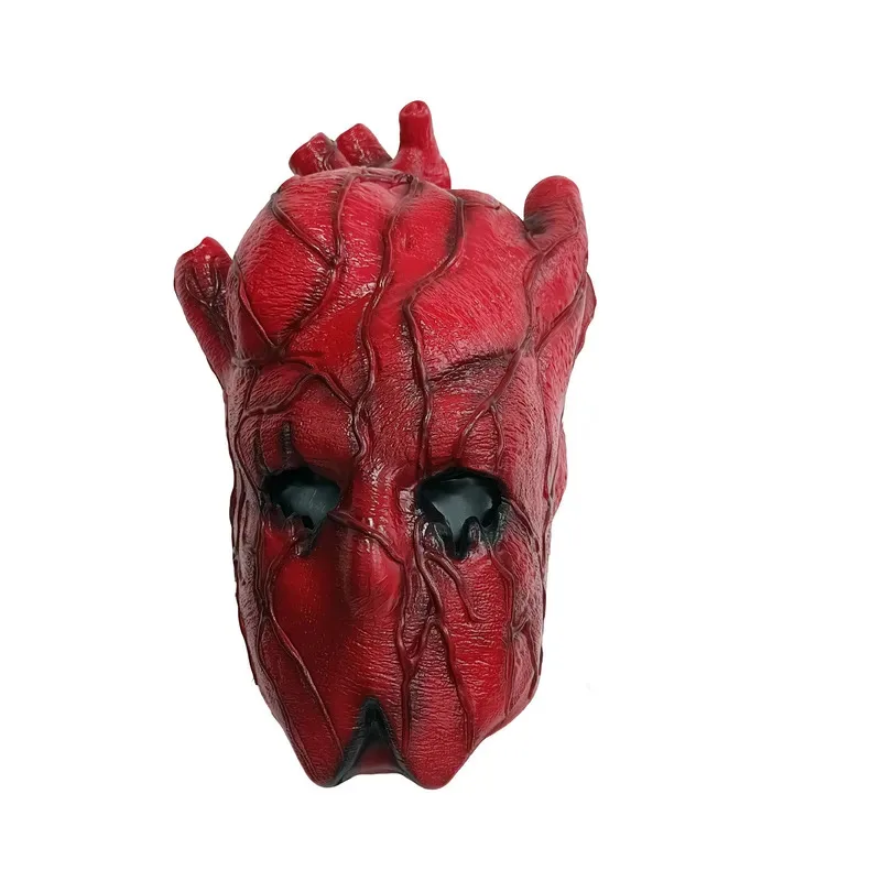 CyDorohedoro маска голени красное сердце маска на всю голову Хэллоуин нарядное платье латексная маска косплей костюм реквизит для вечеринки